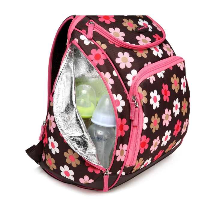 MKF Collection by Mia K. Amazing Mom Colorland Leslie Multi-Pocket Baby Diaper Backpack Image 9