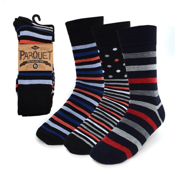 15 Pairs: Parquet Mens Patterned Fancy Socks Image 3