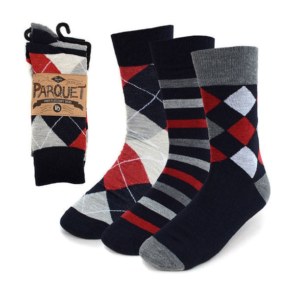 15 Pairs: Parquet Mens Patterned Fancy Socks Image 4
