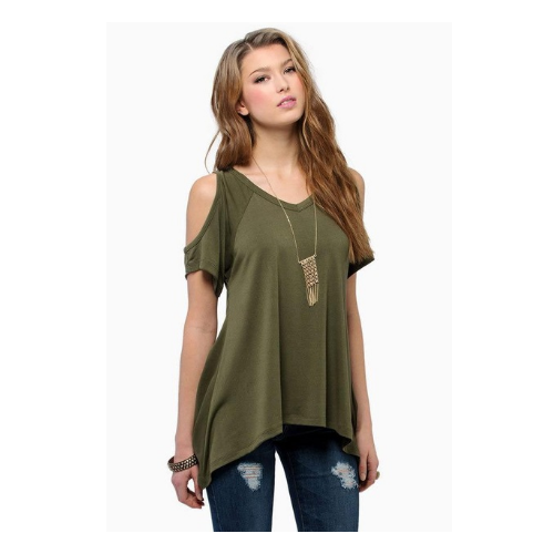 Fashion T Shirt Women Summer Style Solid Off Shoulder Image 3