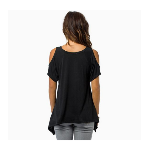 Fashion T Shirt Women Summer Style Solid Off Shoulder Image 4