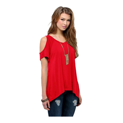 Fashion T Shirt Women Summer Style Solid Off Shoulder Image 4