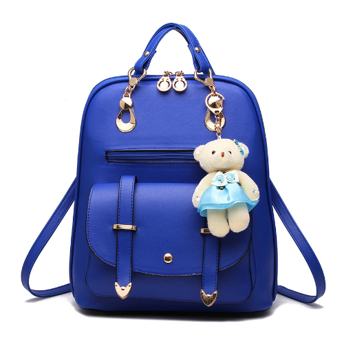 Women Backpacks School Bag For Teenage Girls PU Leather Waterproof Backpack Image 9