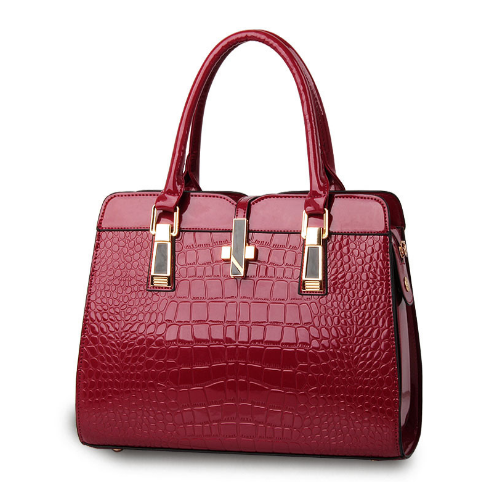 Women Handbag Crocodile Pattern Luxury Ladies Shoulder Crossbody Bag Image 1