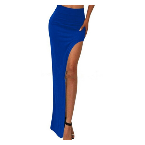 Womens Long Tight Maxi Skirts With Slit Open Side Image 4