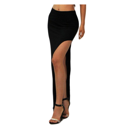 Womens Long Tight Maxi Skirts With Slit Open Side Image 2
