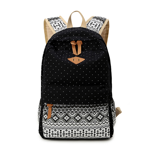 Female Schoolbag Fashion Canvas Printing Women Cute School Backpacks For Teenage Girls Image 4