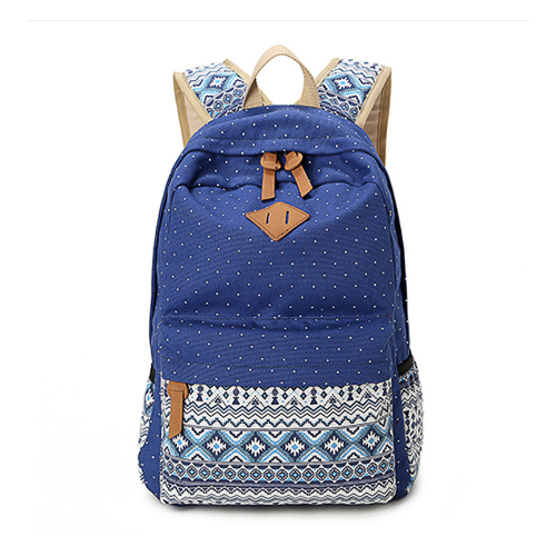 Female Schoolbag Fashion Canvas Printing Women Cute School Backpacks For Teenage Girls Image 1