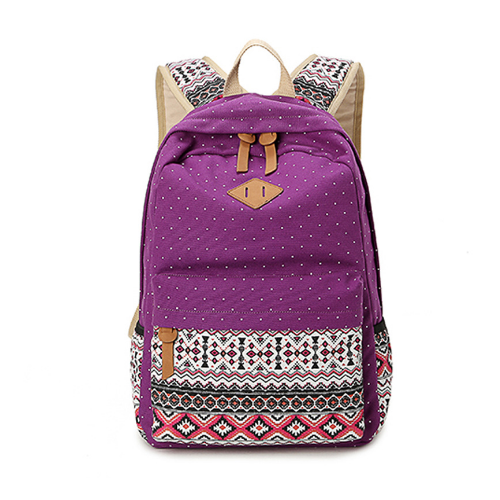 Female Schoolbag Fashion Canvas Printing Women Cute School Backpacks For Teenage Girls Image 1