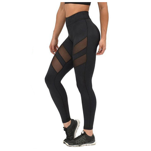 Mesh Perspective Yoga Sports Quick-drying Running Pants Image 4