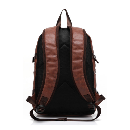 Men PU Patent Leather Backpacks Mens Fashion Backpack and Travel Bags Image 4