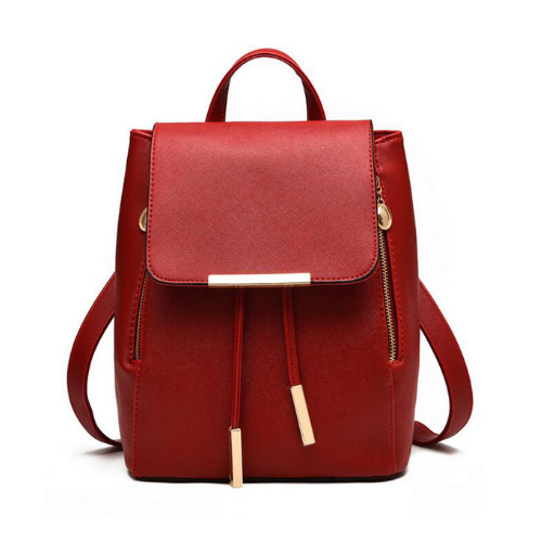 Women Backpack PU Leather For Teenagers Girls Image 1