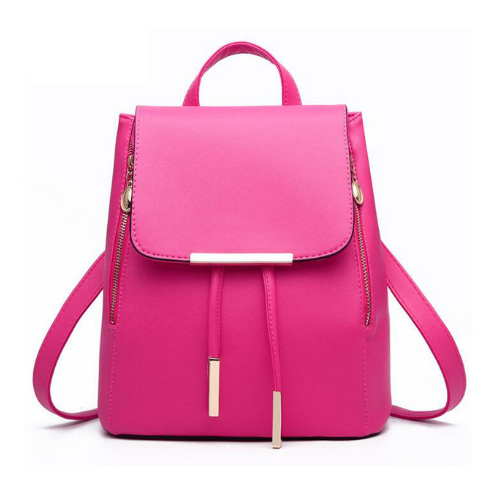 Women Backpack PU Leather For Teenagers Girls Image 1