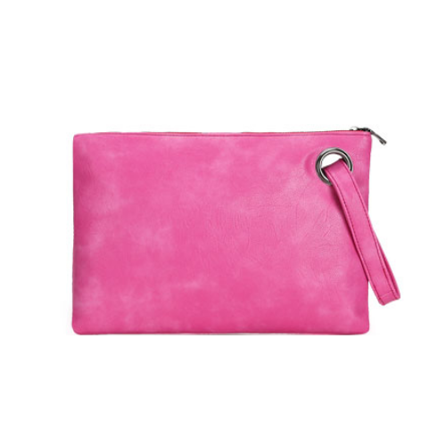 Fashion Solid Women Envelope Clutch Bag PU Leather Female Clutches Handbag Image 1