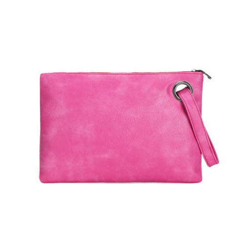 Fashion Solid Women Envelope Clutch Bag PU Leather Female Clutches Handbag Image 3