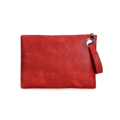 Fashion Solid Women Envelope Clutch Bag PU Leather Female Clutches Handbag Image 1