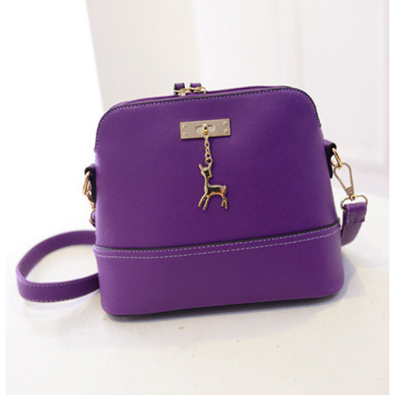 Deer Small Shells Bag Women Leather Cross Body Bag Popular Message Bag Image 1