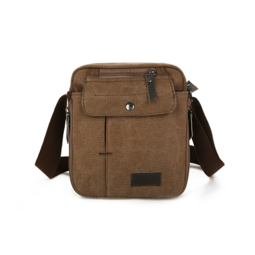 Mens Travel Bag Canvas Men Shoulder Crossbody Bags Vintage Briefcase Image 4