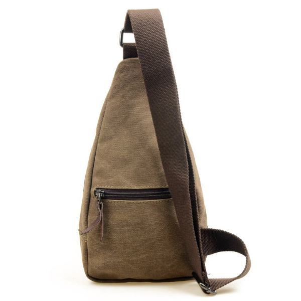 Casual Mens Chest Bag Sports Canvas Function Outdoor Small Bag Image 4