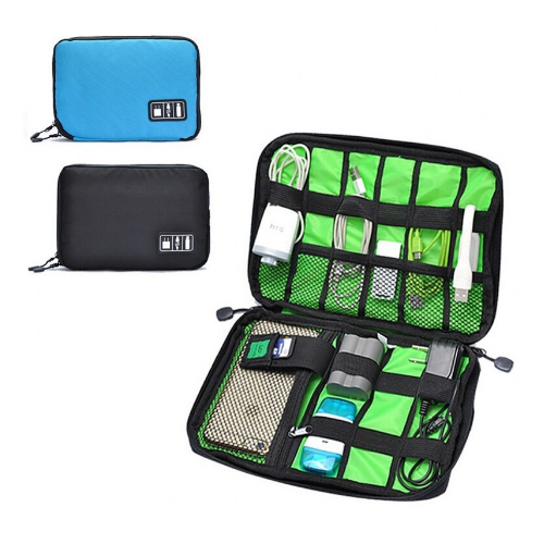 Electronic Accessories Travel Bag Nylon Mens Travel Organizer SD Card USB Cable Digital Device Bag Image 1