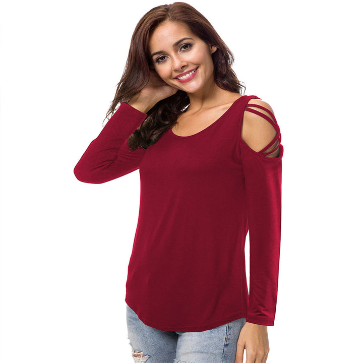 Soft Criss Cross on Long Sleeve Shirt Image 2