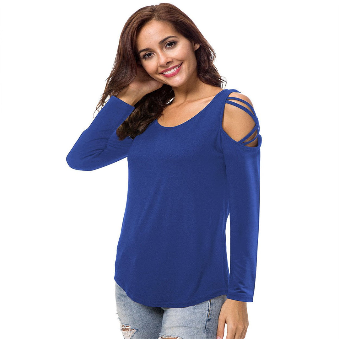 Soft Criss Cross on Long Sleeve Shirt Image 1