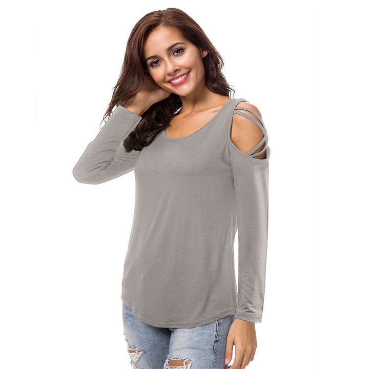 Soft Criss Cross on Long Sleeve Shirt Image 1