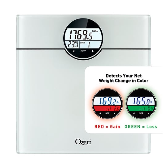 Ozeri WeightMaster 440 lbs Body Weight Scale with BMI BMR Change Detection Image 2