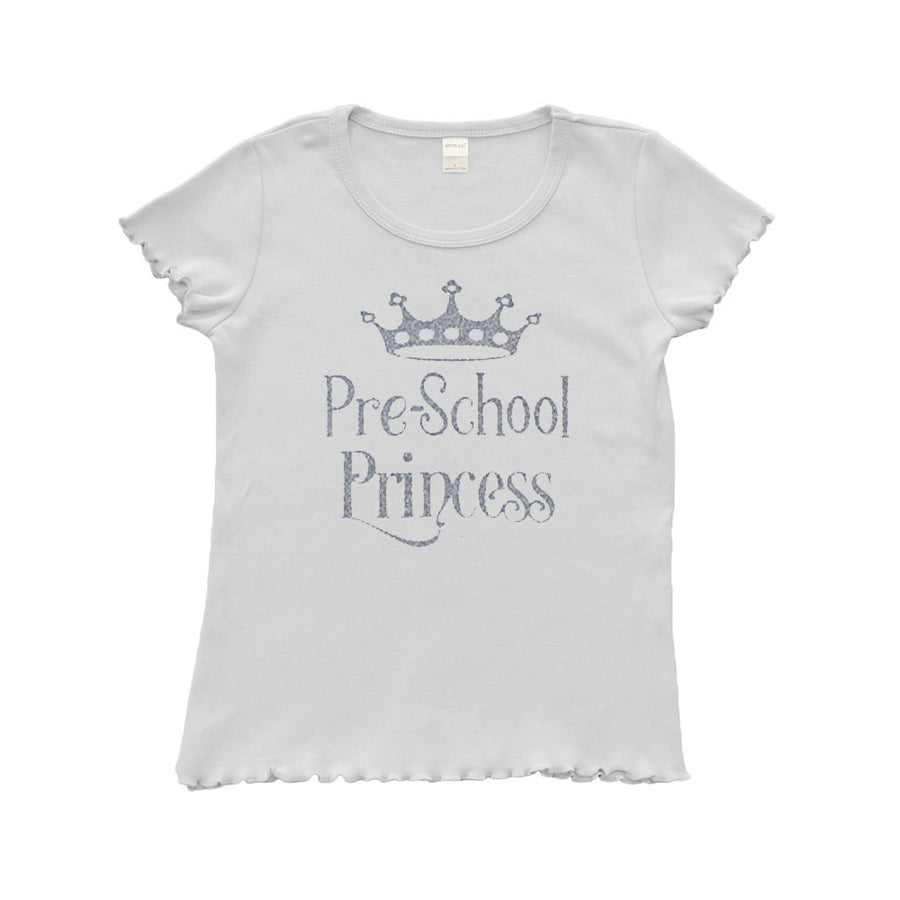 PandoraTees Toddler Girly T-shirt - Preschool Princess Image 1