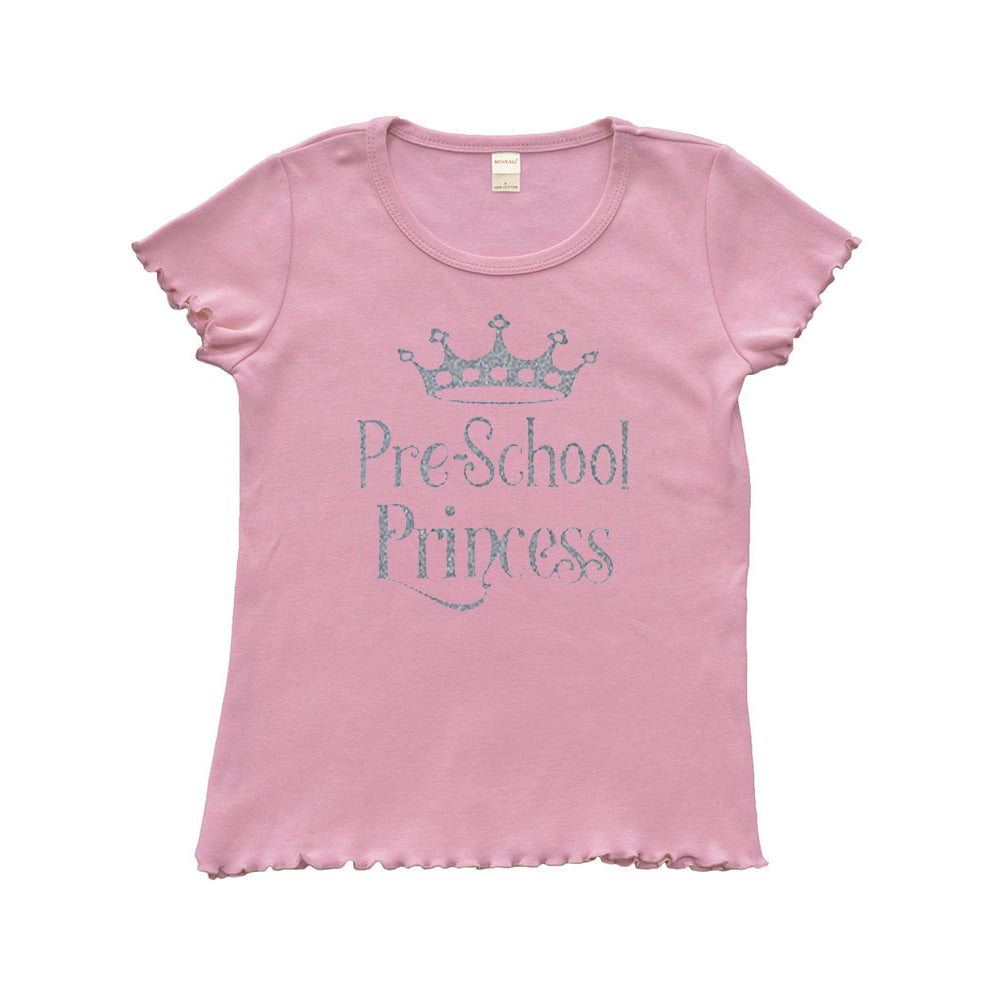 PandoraTees Toddler Girly T-shirt - Preschool Princess Image 2