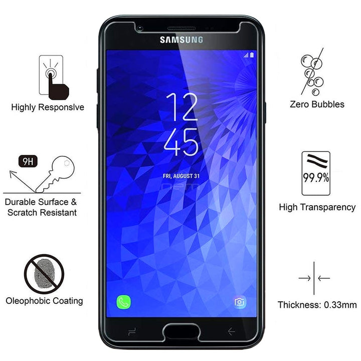 Samsung Galaxy J7 2018 J737 Refine Tempered Glass Screen Protector 9H Hardness Image 1