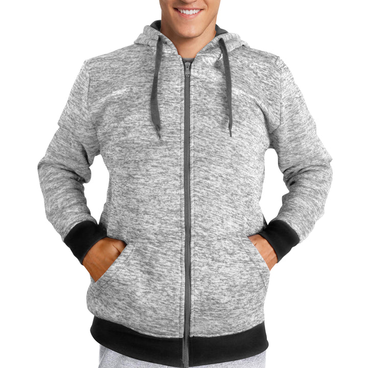 Men's Moisture Fleece-Lined Full-Zip Up Hoodie Image 1