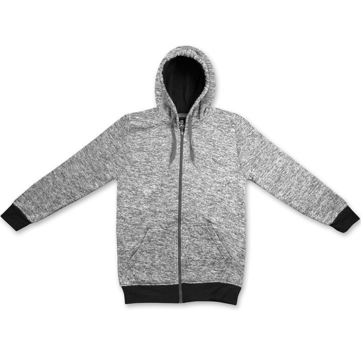 Mens Moisture Fleece-Lined Full-Zip Up Hoodie Image 4