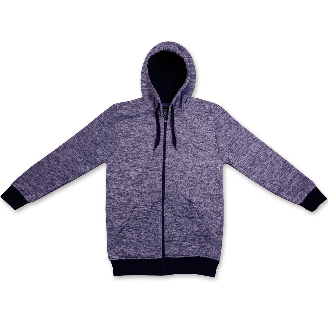 Mens Moisture Fleece-Lined Full-Zip Up Hoodie Image 6