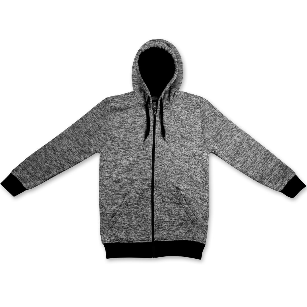 Mens Moisture Fleece-Lined Full-Zip Up Hoodie Image 8