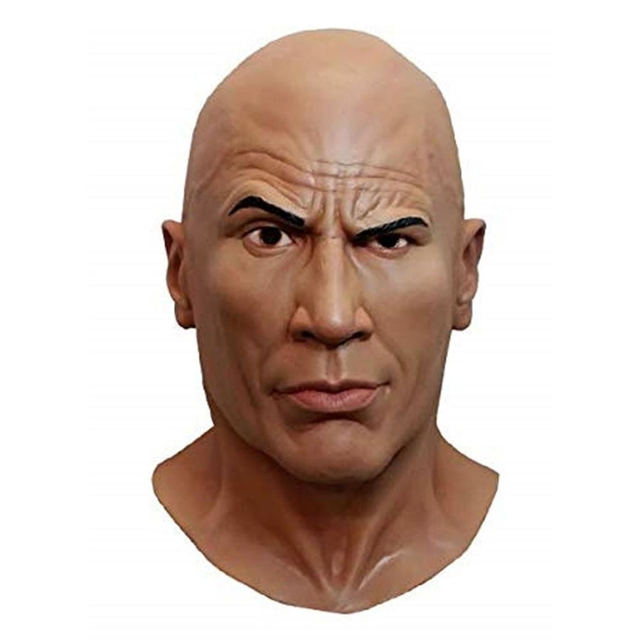 WWE The Rock Dwayne Johnson Wrestler Adult Licensed Mask Costume Accessory Trick Or Treat Studios Image 1