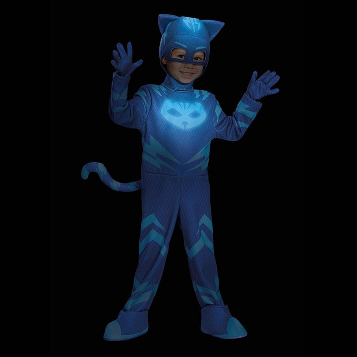 PJ Masks Catboy size S 2T Glow-in-Dark Deluxe Costume Disguise Image 3
