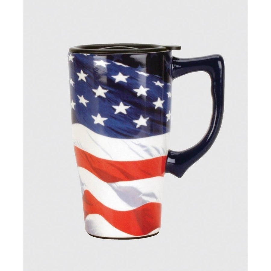 AMERICAN FLAG TRAVEL MUG Image 1