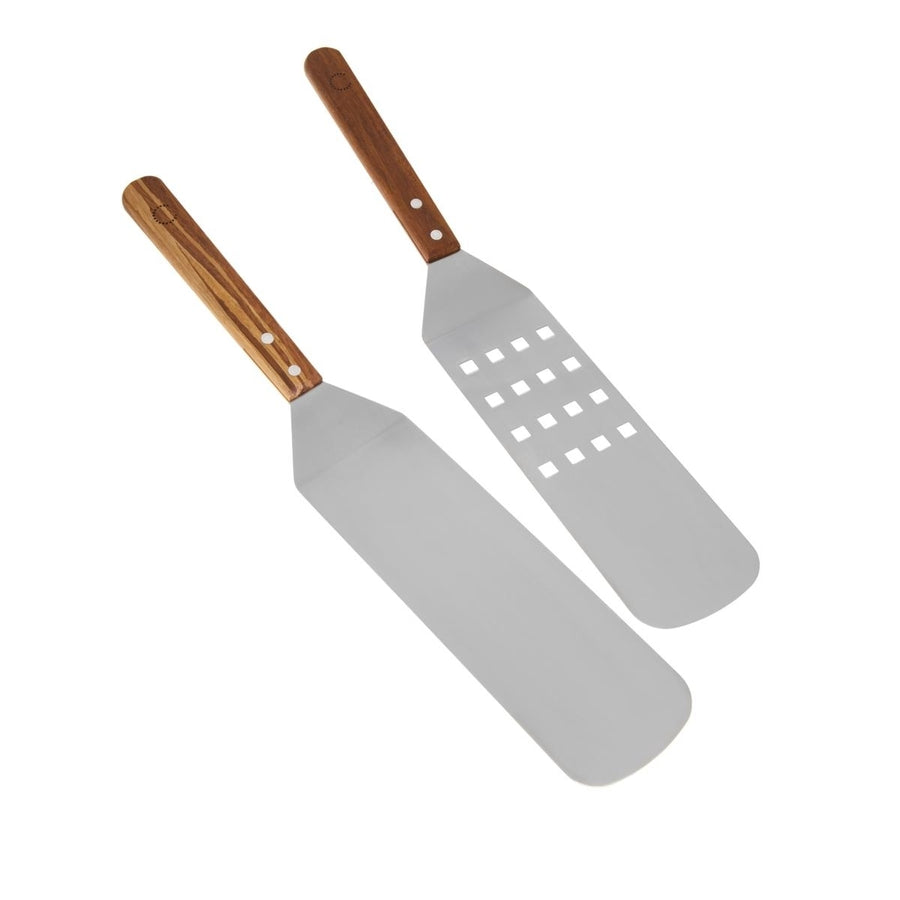 Curtis Stone Set of 2 Tiger Bamboo Grilling Spatulas Model 591-209 Image 1