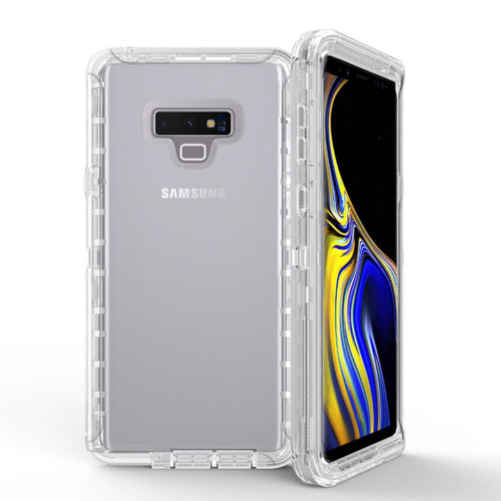 Samsung Galaxy Note 9 Clear Defender Armor Hybrid Case with Holster Clip Image 2