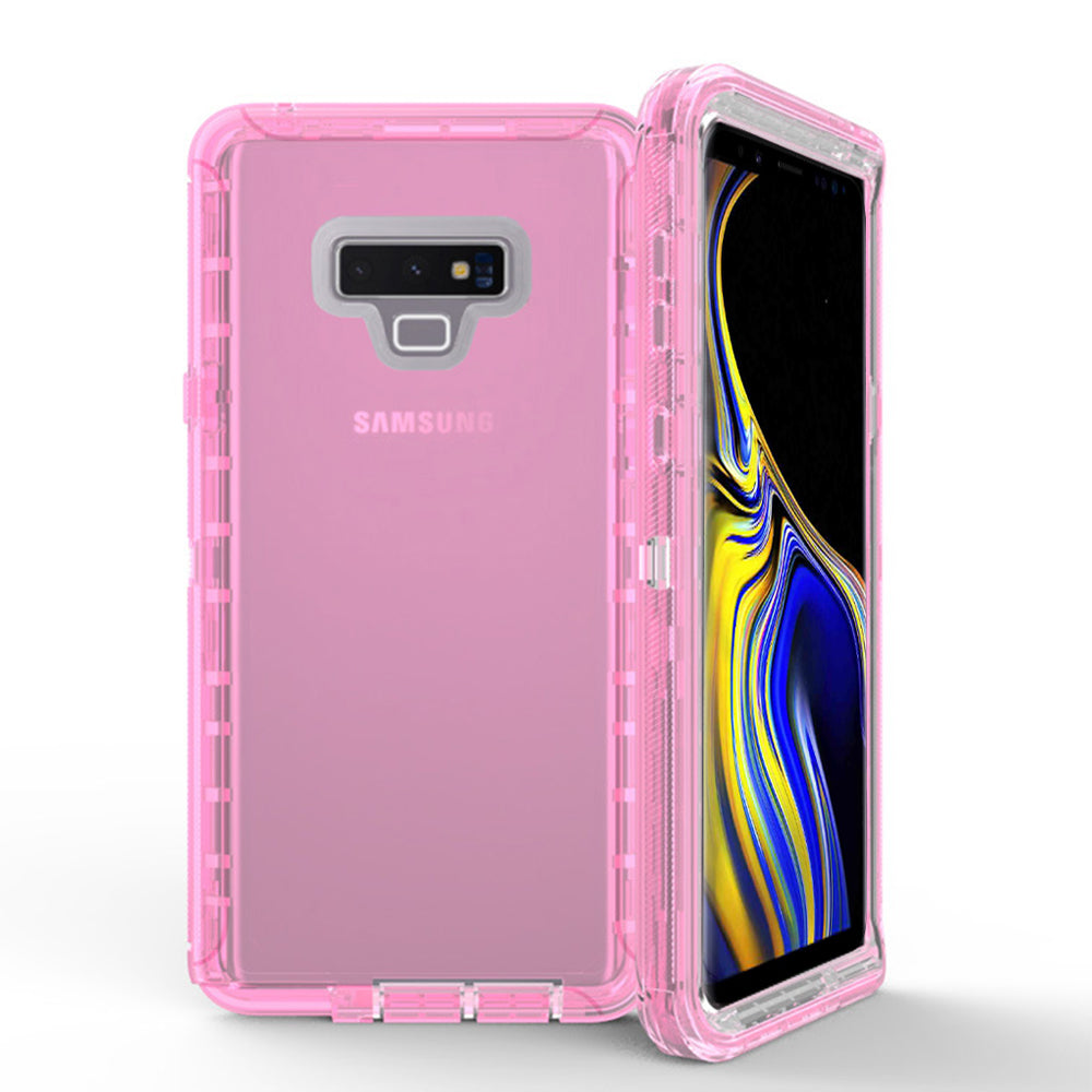 Samsung Galaxy Note 9 Clear Defender Armor Hybrid Case with Holster Clip Image 4