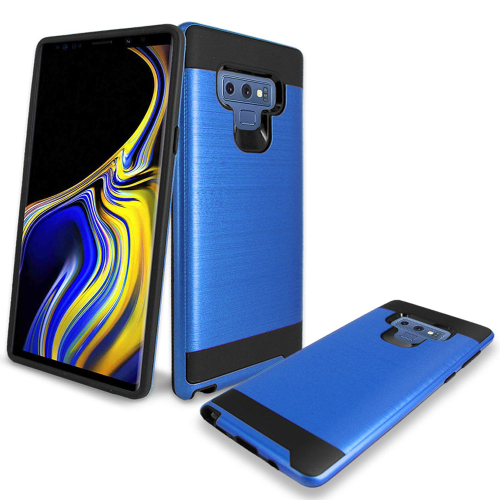 Samsung Galaxy Note 9 / N960 Hybrid Metal Brushed Shockproof Tough Case Cover Image 2