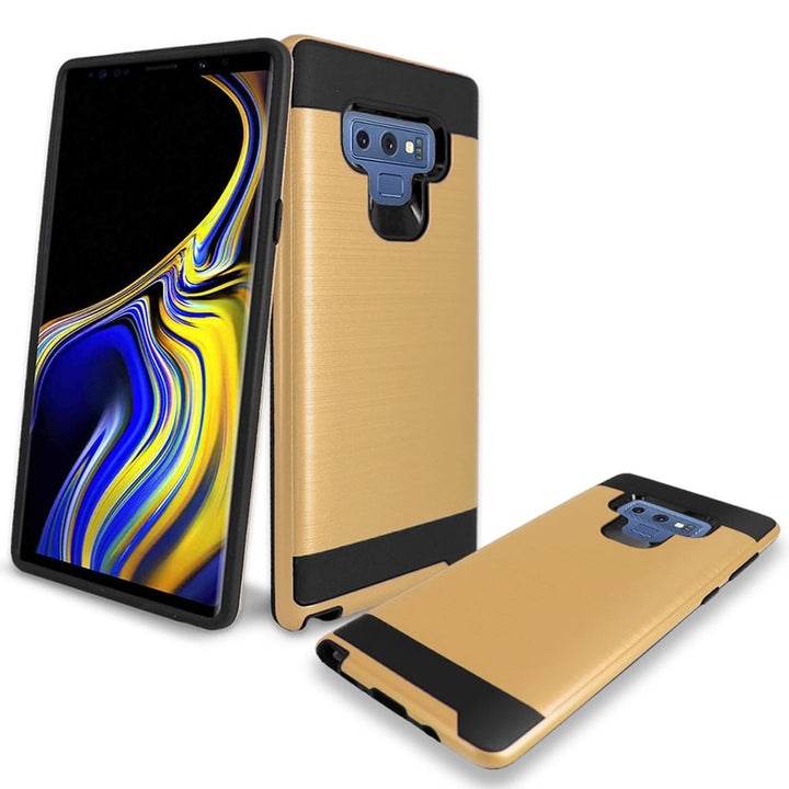 Samsung Galaxy Note 9 / N960 Hybrid Metal Brushed Shockproof Tough Case Cover Image 1