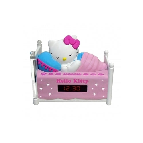 Hello Kitty Sleeping Kitty Alarm Clock Radio with Night Light Image 1