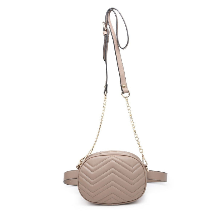 MKF Collection Convertible Chevron Quilt Crossbody to Belt Handbag in Multiple Colors by Mia K. Image 1