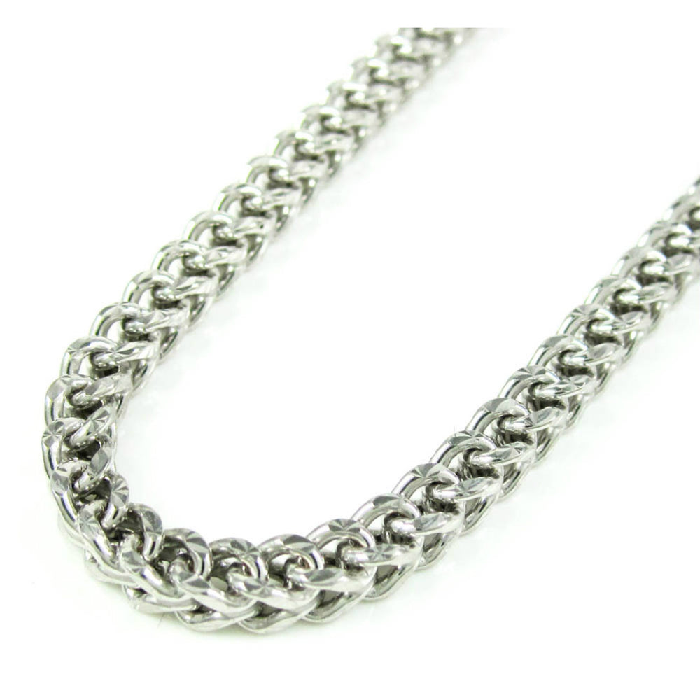 18K Gold Plated Stainless Steel 8mm Thick Franco Curb Chain 24" Image 2