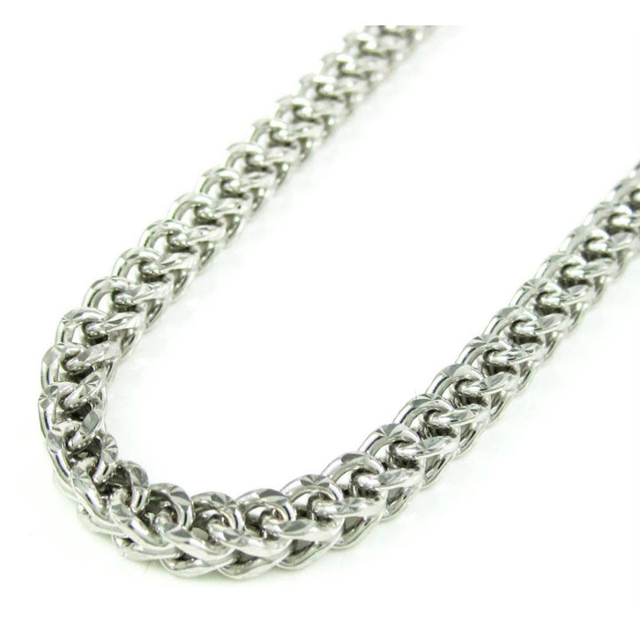 18K Gold Plated Stainless Steel 8mm Thick Franco Curb Chain 24" Image 1