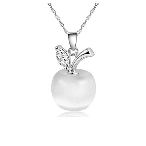 Opal Apple Dangle Necklace Opal Apple Necklace Image 1