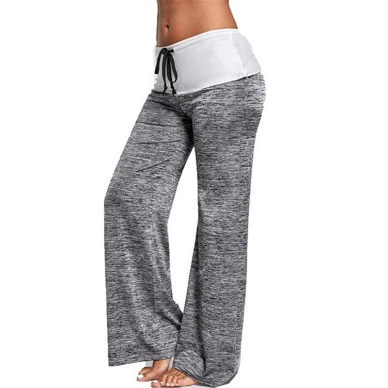 Womens Outdoor Casual Wide Leg Pants Yoga Trousers Image 3