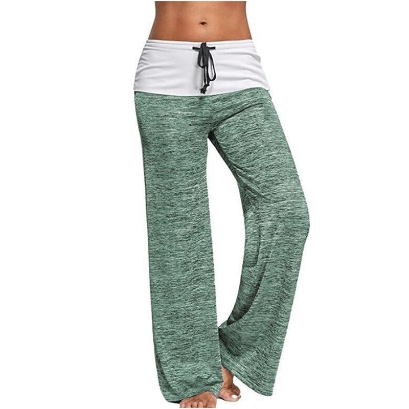 Womens Outdoor Casual Wide Leg Pants Yoga Trousers Image 4